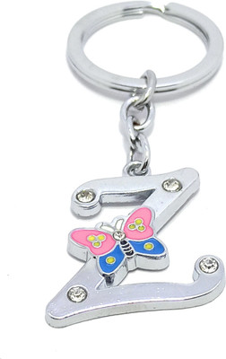 Key Era Alphabet Butterfly Letter Z Key Chain