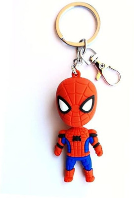 PMC CREATIVE Spiderman 3d Silicone Keychain Keyring | Keyring for bike cars, office, desk . Key Chain