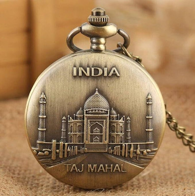 gtrp TajMahal New Premium Pocket Watch Metal Keychain Retro Vintage for Key Chain