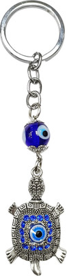 9dzine Evil Eye Tortoise Keychain For Good Luck And Nazar Protection Key Chain
