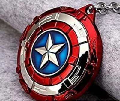 JAINSON MARTIN Captain America Rotating Keychain Key Chain