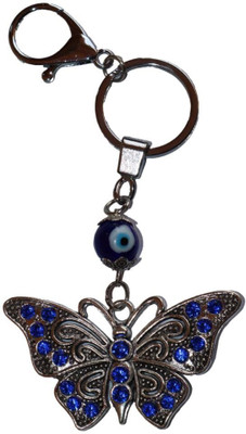 salvusappsolutions Butterfly Keychain With Evil Eye Key Chain