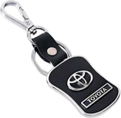 JAINSON MARTIN Toyota Hook Leather Keychain Best Quality Keychain For Gifting Keychain ( black) Key Chain