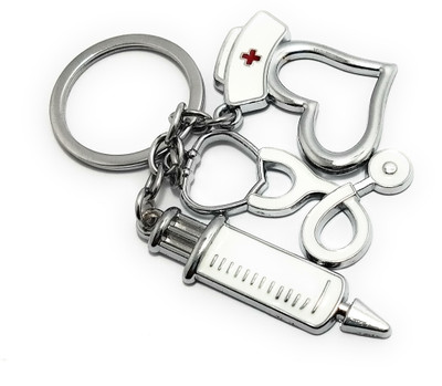 High Choice Stethoscope Injection Doctor Metal Key Chain