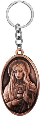 M Men Style Virgin Mary Keychain – Sacred Heart Catholic Key Ring Copper SKey2025490 Key Chain