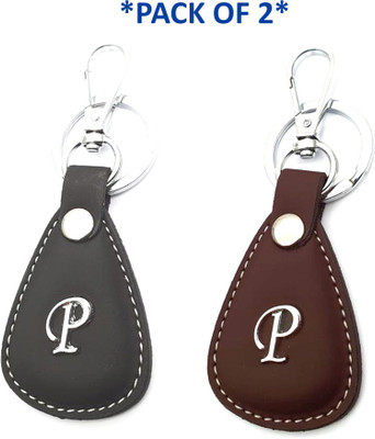 VS Club COMBO_P_LETTER_KEYCHAIN_BLACK_BROWN Key Chain