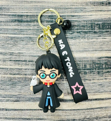 SRG PVC Harry Potter with Hedwig Keychain with Bell Charm Key Chain