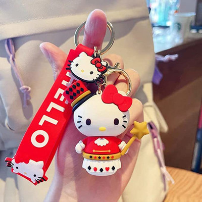 gtrp Cute Action Figure 3D Rubber Silicone Keychain For Car & Bike Key Chain