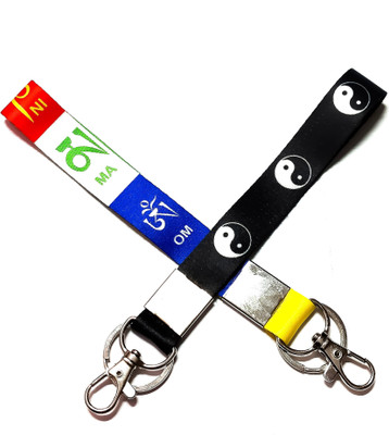 ShopTop Prayer id Tag and Symbol of Balance Id Tag Locking Key chain/ Lanyard key chain Key Chain