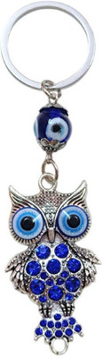 PEARLISH Premium Evil Eye Owl Keychain Key Chain