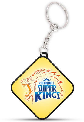 VINODHANA Dhoni CSK Keychian / Rectangle Shape Douple side printed Key Chain