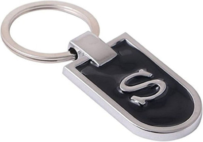 K C Alphabet Letter S Keychain For Car Bike for Gifting With Key Ring Key Chain