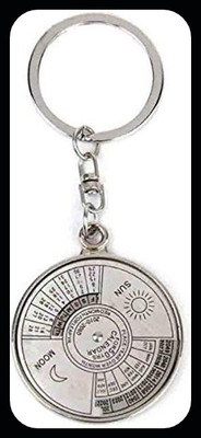 gtrp Trendy-50 Years Calendar in Metal Keychain and Keyring Key Chain