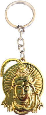 MISMIL Lord Shiva Bholenath Shankar Mahadev Mahakaal Spiritual Keychain Shine Gold Key Chain