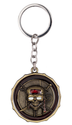 RainSound Pirates of the Caribbean skull rotating Key Chain