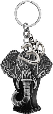 The Men Gift Lord Ganesha Om Metal Key Ring – Keychain for Car, Bike & Office SKey2025616 Key Chain