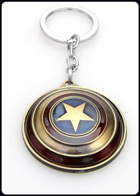 gtrp Captain America Avengers Shield Red Copper Key Ring-A Key Chain