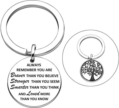 M Men Style Always Remember You are Braver Than You Believe Funny Keychain KeyS45 Key Chain
