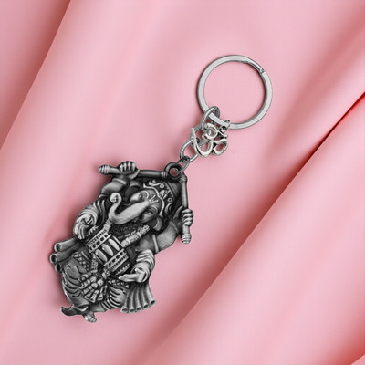 M Men Style Lord Ganesha Om Metal Key Ring – Keychain for Car:: Bike & Office SKey2025606 Key Chain