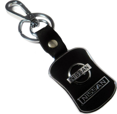 gtrp keychain-Nissan Black With Metal Lining Key Chain