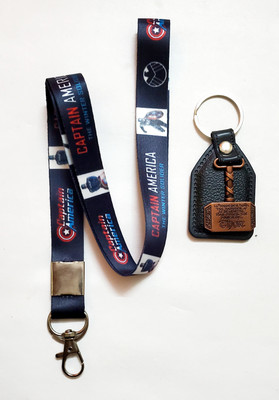 ShopTalk Lather thor with captain America tag Key Chain