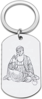 M Men Style Waheguru Sikh Gifting Keychain Keyring For Bike Car Men SKey2025197 Key Chain