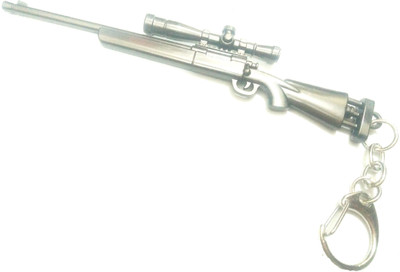 gtrp keychain-PUBG royal silver skin snipper gun with scope ZP Key Chain