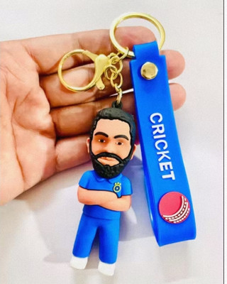 Jainjon Rohit Sharma jersey 3D Silicone Keychain with Amazing Belt or Ribbon Key Chain