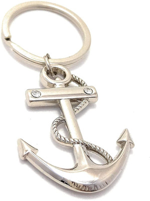 Augen Anchor Stainless Steel Keychain Metal For Gifting With Key Ring Key Chain