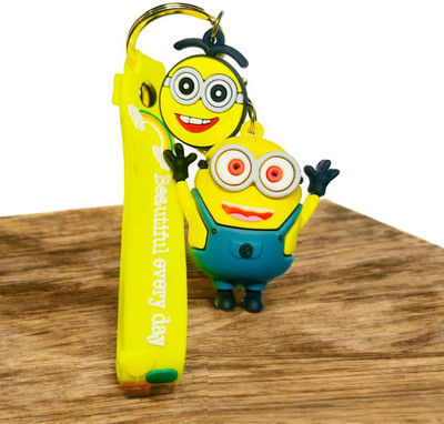 SSAppliances DOUBLE EYES BEAUTIFUL 3D CHARACTER CHARTOON SILICON | BEST GIFT ITEMS| Key Chain
