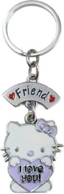 PEARLISH Cute Kitty Solid Metal Keychain K-1 Key Chain
