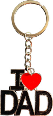 LABSDAR Metal I Love Dad Key Chain