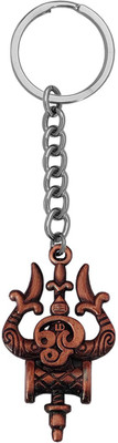 Shiv Jagdamba Lord Shiv Trishul Damaru Tamil OmGrey KeychainShivSkey2022312 Key Chain