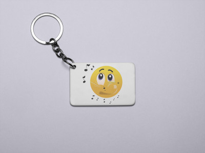 Rushaan Remembering Music Emoji- Printed Acrylic Keychains(Pack Of 2) Key Chain
