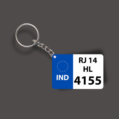 FGHIT Vehicle Number Keychain Key Chain