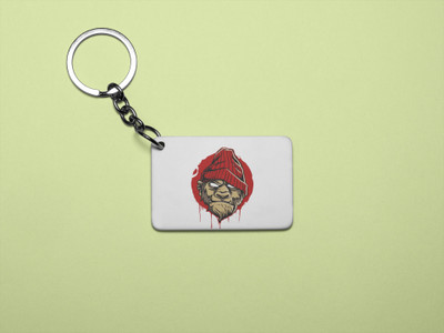 Rushaan Brown bear- Printed acrylic animated Keychain(Pack Of 2) Key Chain