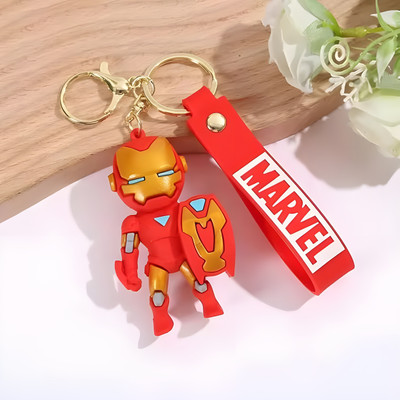 VIRTUAL Marvel Character ironman Keychain for Girls Boys, Cute Silicon Keychains Key Chain