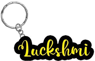 SY Gifts Luckshmi Name Black Yellow Name Keychain Key Chain