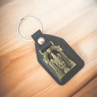 Shiv Jagdamba Religious Tirupati Balaji God Antique Leather Keychain ShivKey2024150 Key Chain