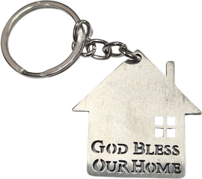 Funfob Home God bless you metal keychain Key Chain