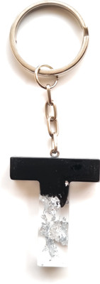 Swasti RESIN BLACK KEYCHAIN-T Key Chain