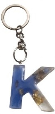 KRISHNA K blue&brown Keychain Pendant English Alphabet Letter Pendant Key Chain