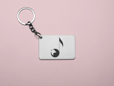DOGAR ESSENTIALS Musical instrument notePrinted Acrylic Keychain (Set of 2) Key Chain