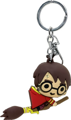 WHITE POPCORN Harry Potter On Broom Mini 3D Keychain | Key Ring & Hook | Key Chain