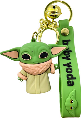 Kraft Crate Baby Yoda (Grogu)-3 Inspired 3D Rubber Keychain | Gift for Star Wars Fans | Key Chain