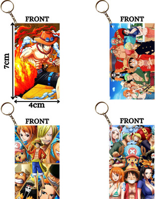 Hariyaali Enterprises LLP One Piece ACE AND LUFFY'S CREW CHOPPER Unique Style 4 pcs Combo Key Chain