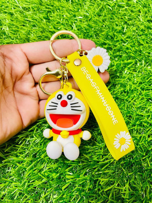 GKM Cartoon Doremon high quality 3D charm keychain for cars/bikes/gift Key Chain