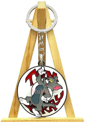 Mubco Tom & Jerry - Tom Metal Spinner Keychain Cartoon Spinning Model Toys Key Chain