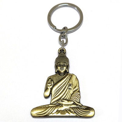 AYT Golden Sitting Buddha Keyachain for Car/Bike/House/Wallet Key Chain