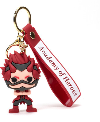 WHITE POPCORN Embrace Explosive Power with Academy Of Heroes Brown Boy 3D Keychain Key Chain